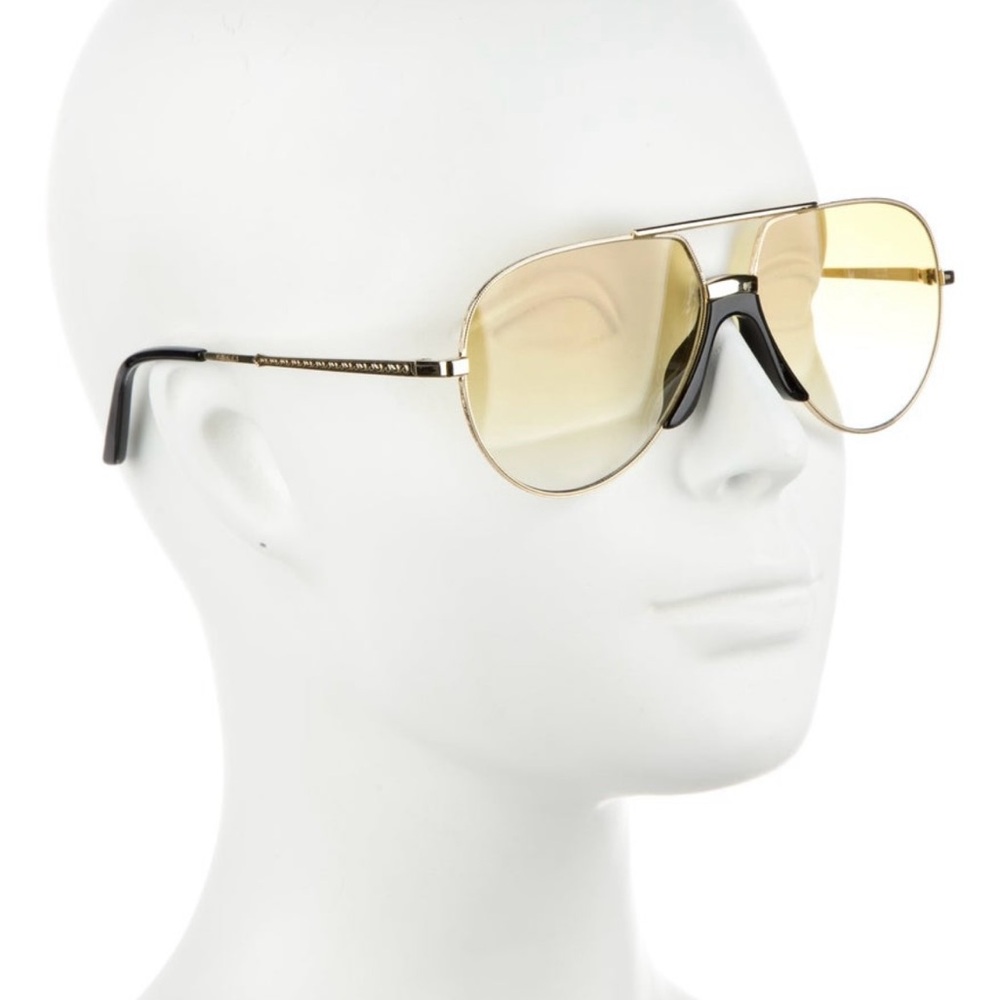 gucci aviator sunglasses with yellow lenses - Picture 3 of 4